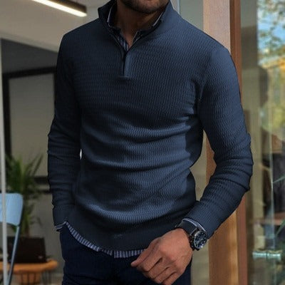 Heren poloshirt lange mouwen